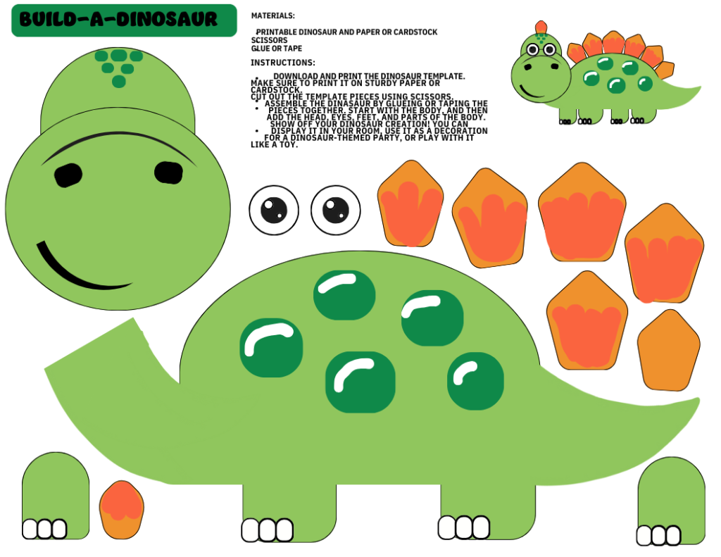 Dinosaur Kid Craft