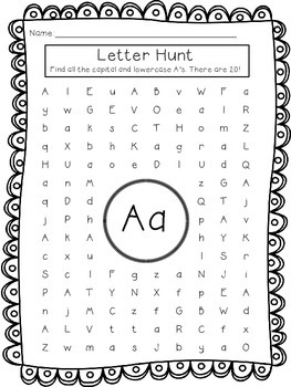 letter a hunt